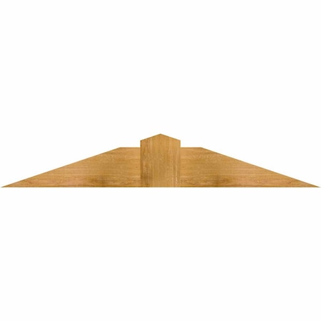 Ekena Millwork Portland Rough Sawn Timber Gable Bracket, Western Red Cedar, 48"W x 8"H x 2"D x 6"F, 4/12 Pitch GBW048X08X0206POR00RWR